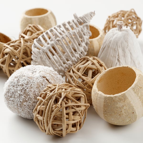 FÖRLÅTLIG potpourri in a bag, natural/white