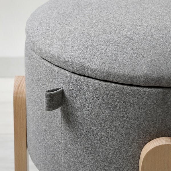 Ikea FÖRLUNDA - Ottoman, with storage/Tonerud grey