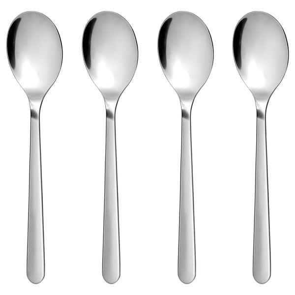 FÖRNUFT spoon, stainless steel, 19 cm, 4 pack