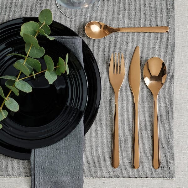 Ikea FÖRNUFT - 24-piece cutlery set, rose-gold colour