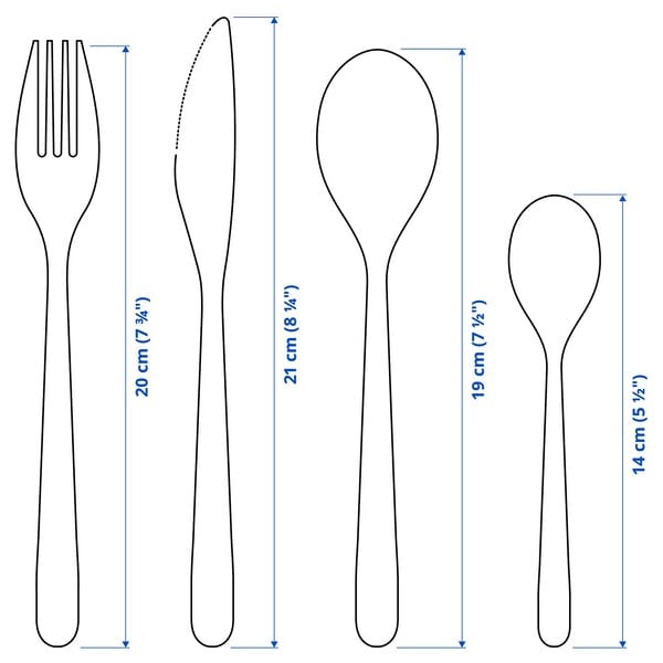 Ikea FÖRNUFT - 24-piece cutlery set, stainless steel