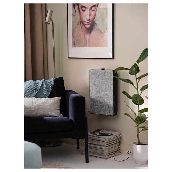 FÖRNUFTIG air purifier, black, 31x45 cm