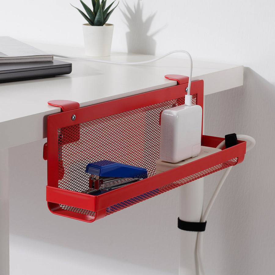 FÖRSÄSONG cable management tray, red, 38 cm