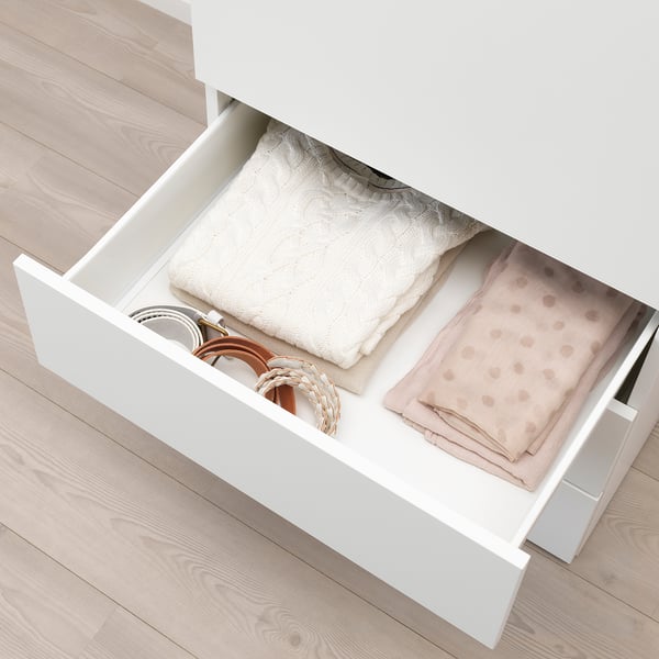 FONNES drawer, white/white, 60x57x20 cm