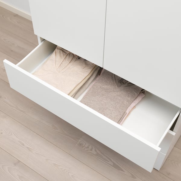 FONNES drawer, white/white, 80x42x20 cm