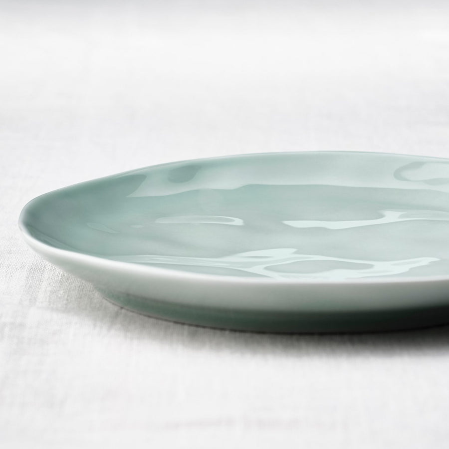 FORELLTETRA side plate, turquoise/grey, 19 cm