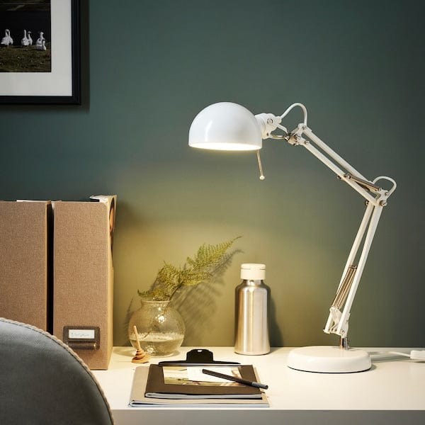 Ikea FORSÅ Work lamp - white ,