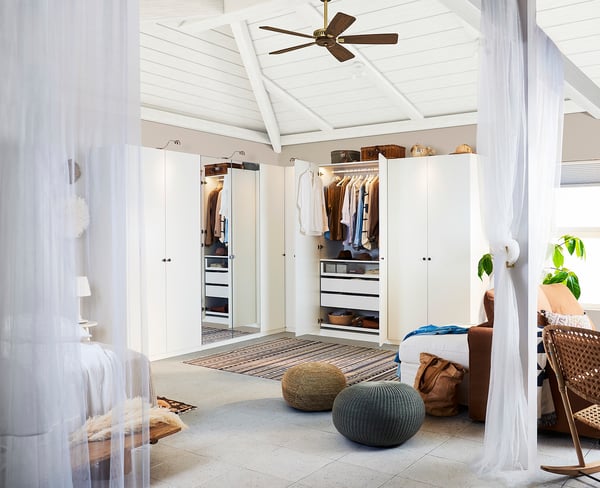 FORSAND door, white, 50x195 cm