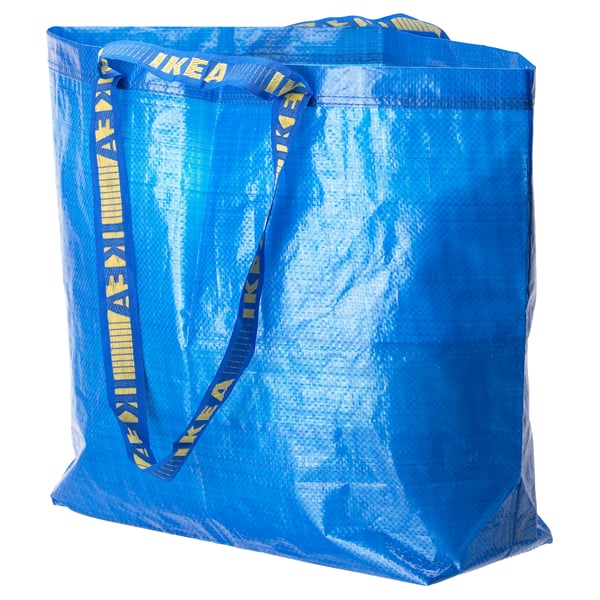 FRAKTA carrier bag, medium, blue, 45x18x45 cm/36 l