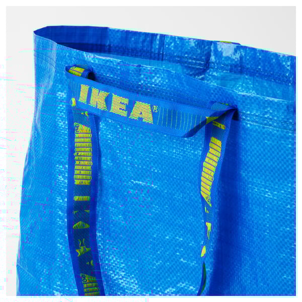 FRAKTA carrier bag, medium, blue, 45x18x45 cm/36 l