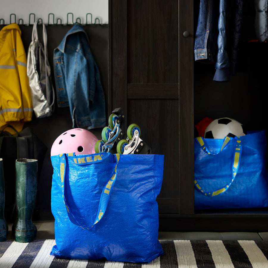 FRAKTA carrier bag, medium, blue, 45x18x45 cm/36 l