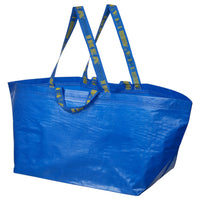 FRAKTA carrier bag, large, blue, 55x37x35 cm/71 l