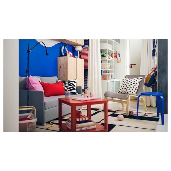 FRIDHULT sofa-bed, Knisa light grey, 209x126 cm