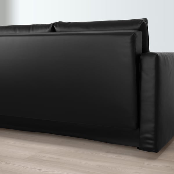 FRIHETEN three-seat sofa-bed, Bomstad black, 199x144 cm