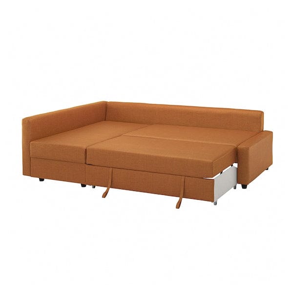 Ikea FRIHETEN - Corner sofa bed/container, Faringe coral