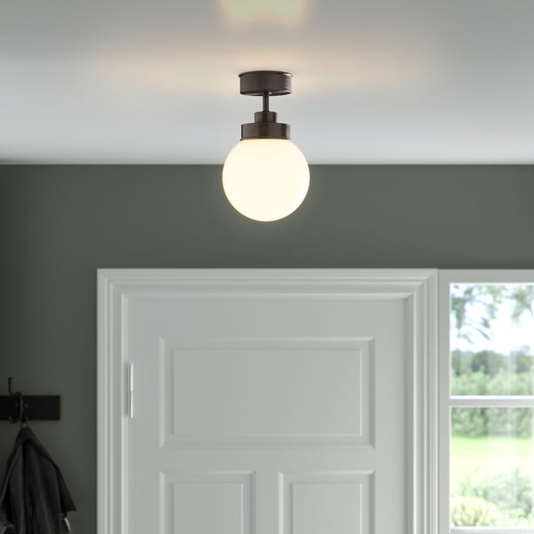 FRIHULT ceiling lamp, black, 15 cm