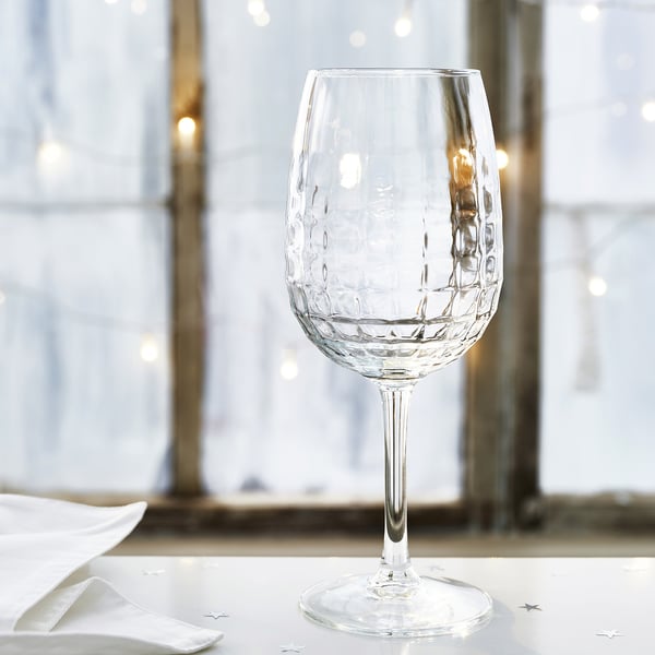 FRÖJDA wine glass, clear glass, 47 cl, 4 pack
