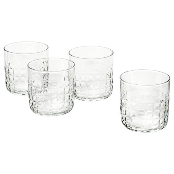 FRÖJDA glass, clear glass, 30 cl, 4 pack