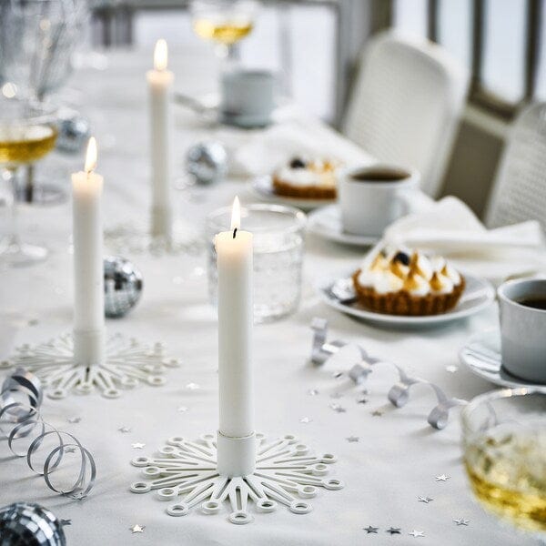 Ikea FRÖJDA - Candlestick, white, 3 cm