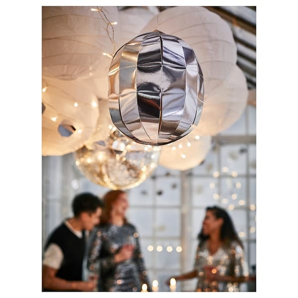 Ikea FRÖJDA - Hanging decoration, chrome effect, 30 cm