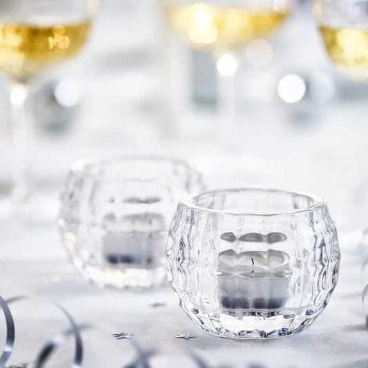 Ikea FRÖJDA - Tealight holder, clear glass, 6 cm