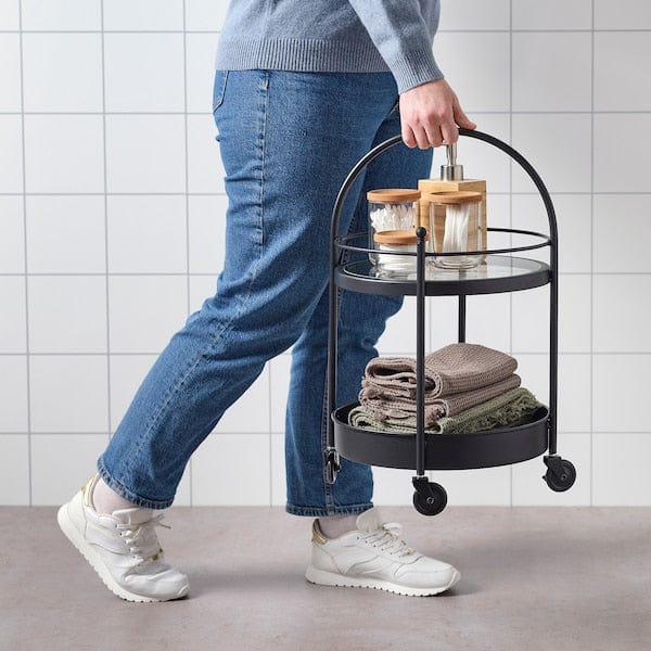 Ikea FRÖSJÖN - Trolley, black, 55x35 cm