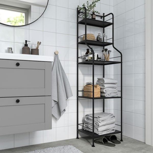Ikea FRÖSJÖN - Shelving unit, black, 40x156 cm