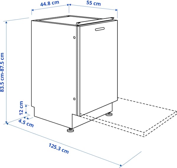 FRÖSLUNDA integrated dishwasher, IKEA 500, 45 cm