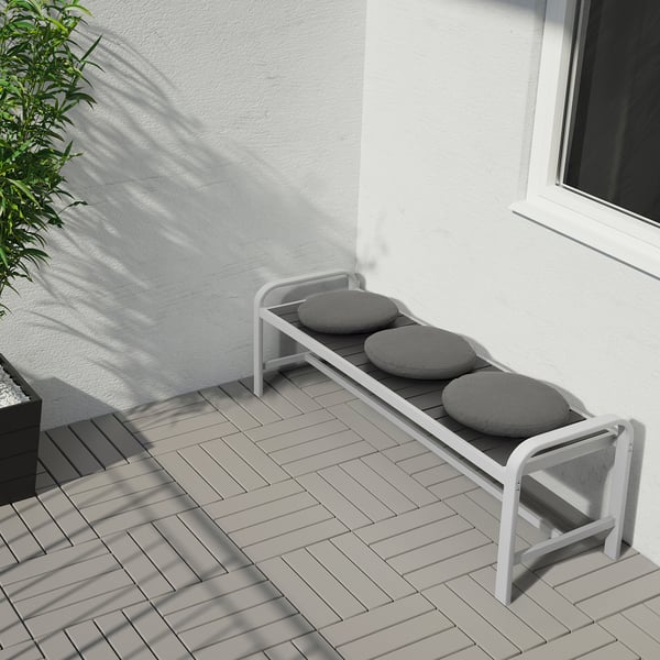 FRÖSÖN/DUVHOLMEN chair cushion, outdoor, dark grey, 35 cm