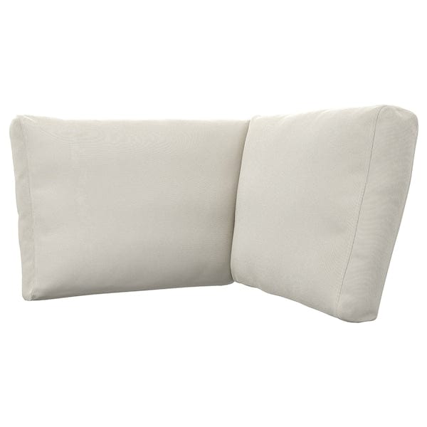 FRÖSÖN cover for back cushion corner unit, outdoor beige, 62/52x44 cm