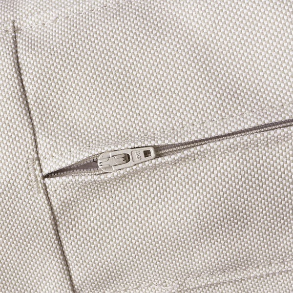 FRÖSÖN cover for seat cushion, beige outdoor, 124x62 cm