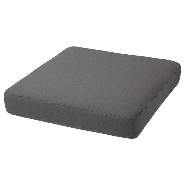 FRÖSÖN cover for seat cushion, outdoor dark grey, 62x62 cm