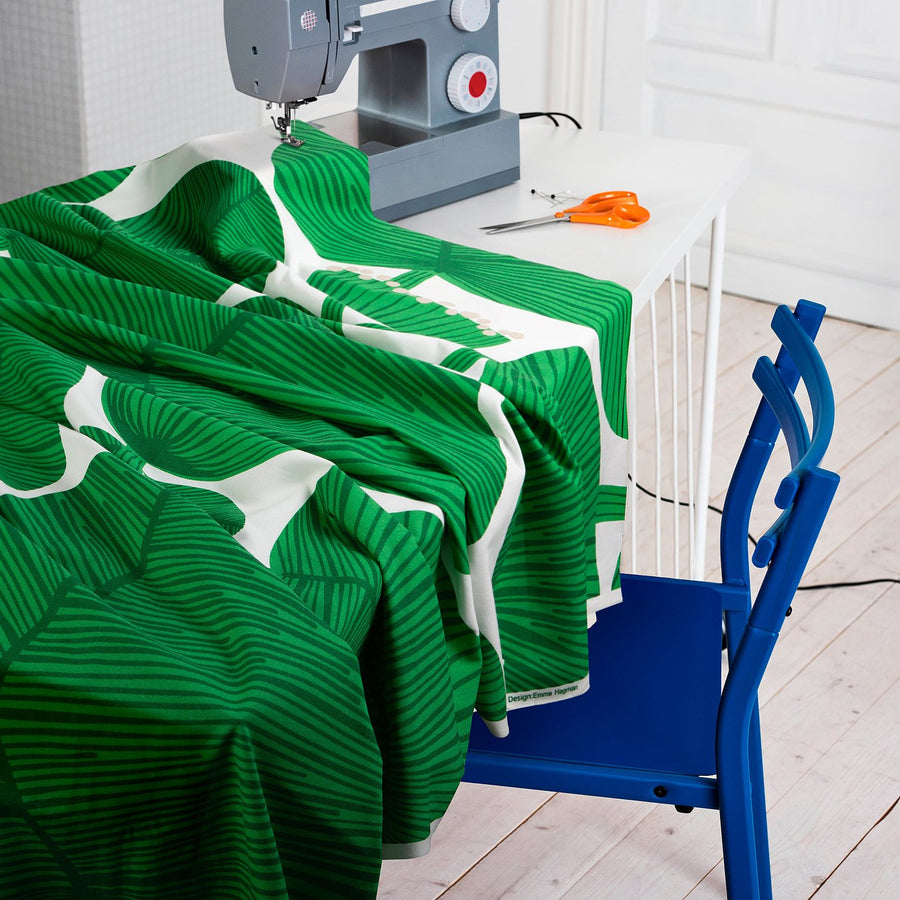 FRUKOSTVÄRD pre-cut fabric, green, 150x300 cm