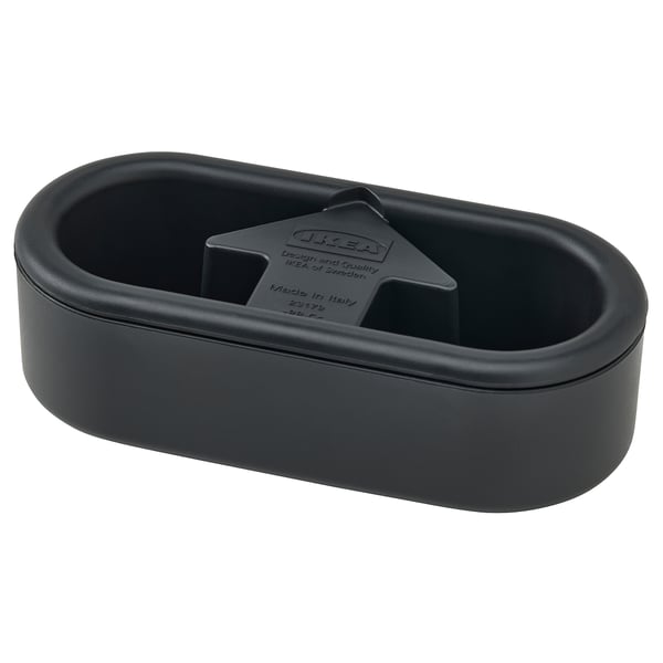 FRUKTPLOCKARE lint brush, black/light grey, 12x6x4 cm