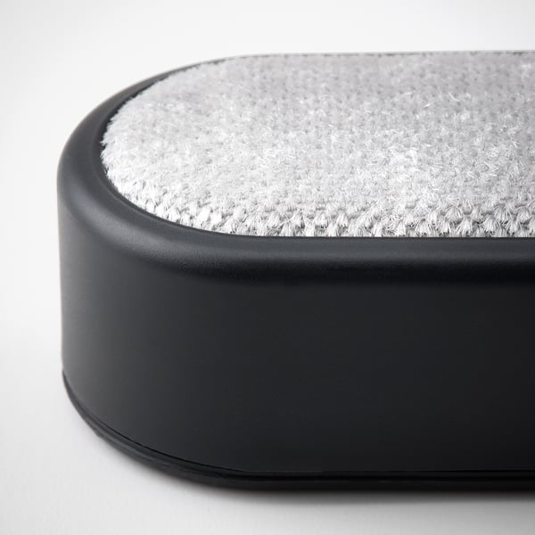 FRUKTPLOCKARE lint brush, black/light grey, 12x6x4 cm