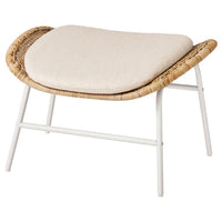 FRYKSÅS footstool, rattan Risane/natural