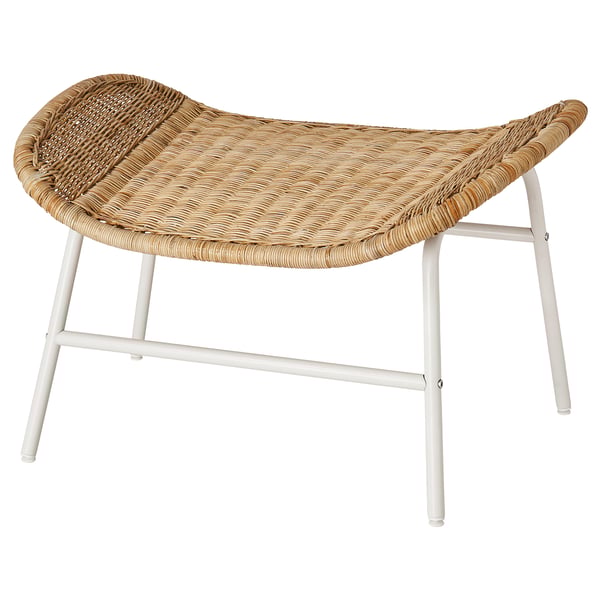 FRYKSÅS footstool, rattan, 69x47 cm