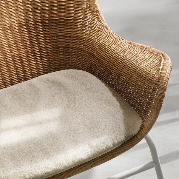 Ikea FRYKSÅS - Armchair with cushion, rattan/natural rattan