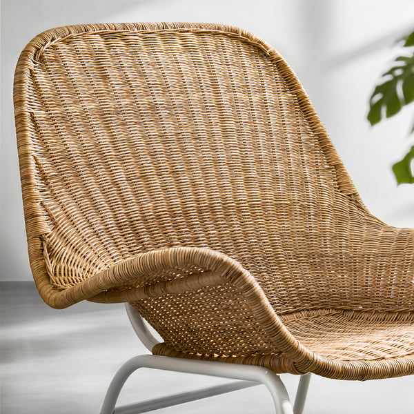 FRYKSÅS armchair, rattan, 50x84x85 cm