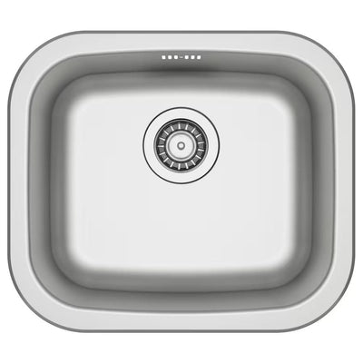 Ikea FYNDIG Single-bowl inset sink, stainless steel, 46x40 cm