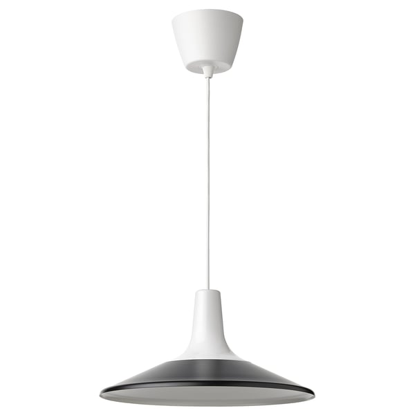 FYRTIOFYRA pendant lamp, white/black, 38 cm