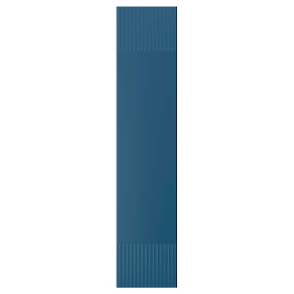 FYRUDDEN door with hinges, blue, 50x229 cm