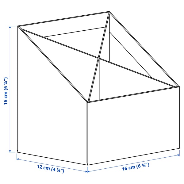 GÄRDESGÅRD desk organiser, natural, 16x16 cm