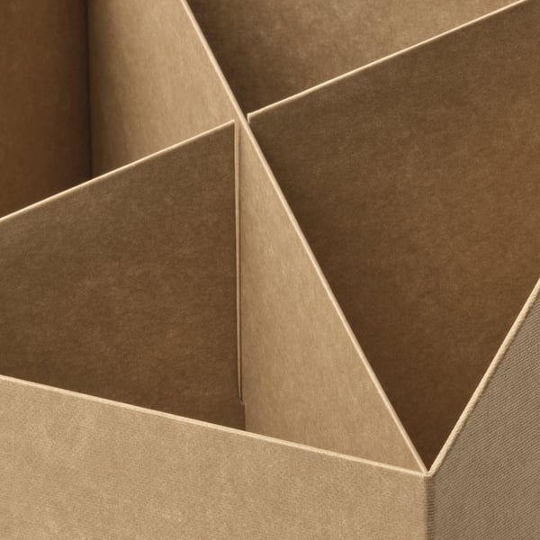 GÄRDESGÅRD desk organiser, natural, 16x16 cm