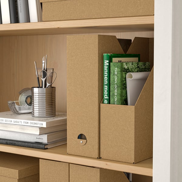 GÄRDESGÅRD magazine file, natural, 10x31x25 cm, 2 pack