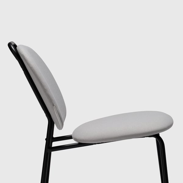 GÄVLE easy chair, Diseröd grey, 54x70x68 cm