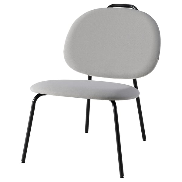 GÄVLE easy chair, Diseröd grey, 54x70x68 cm