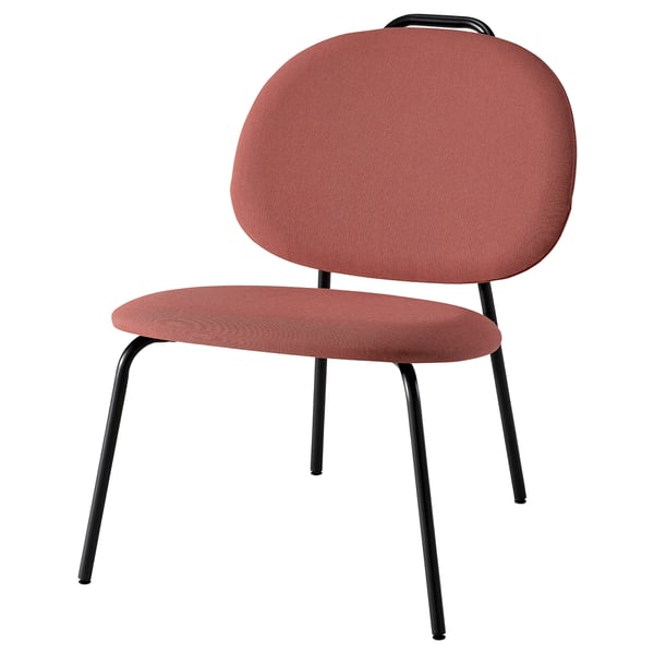 GÄVLE easy chair, Diseröd red, 54x70x68 cm