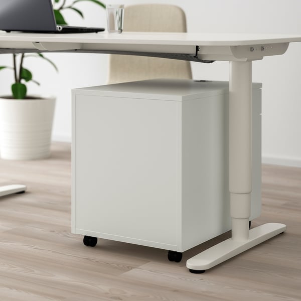 GALANT drawer unit on castors, white, 45x55 cm