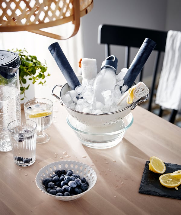 GEMAK colander, off-white, 22 cm